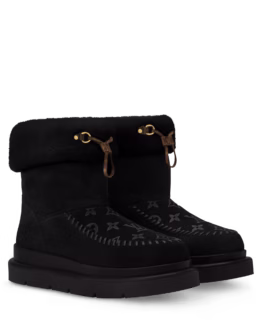 Louis Vuitton Cortina Ankle Boot Black / Black