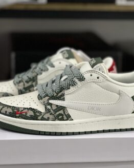 Air Jordan 1 x Dior Reverse Swoosh Low Top Sneakers Collaboration