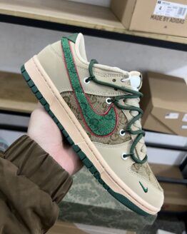 Gucci x Nike Dunks Lace Up Collaboration Sneaker Men