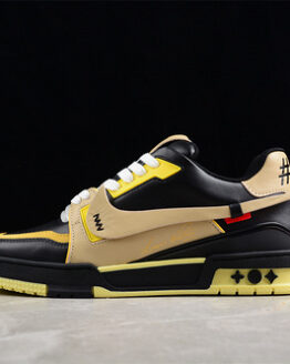 Louis Vuitton x Nike Air Force 1 Low by Virgil Abloh Black/White/Yellow Sneakers