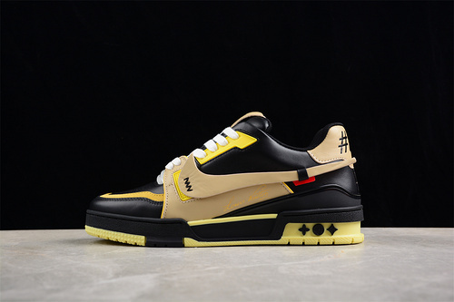 EyeConicWear-louis-vuitton-x-nike-air-force-1-low-by-virgil-abloh-black-white-yellow-sneakers-1